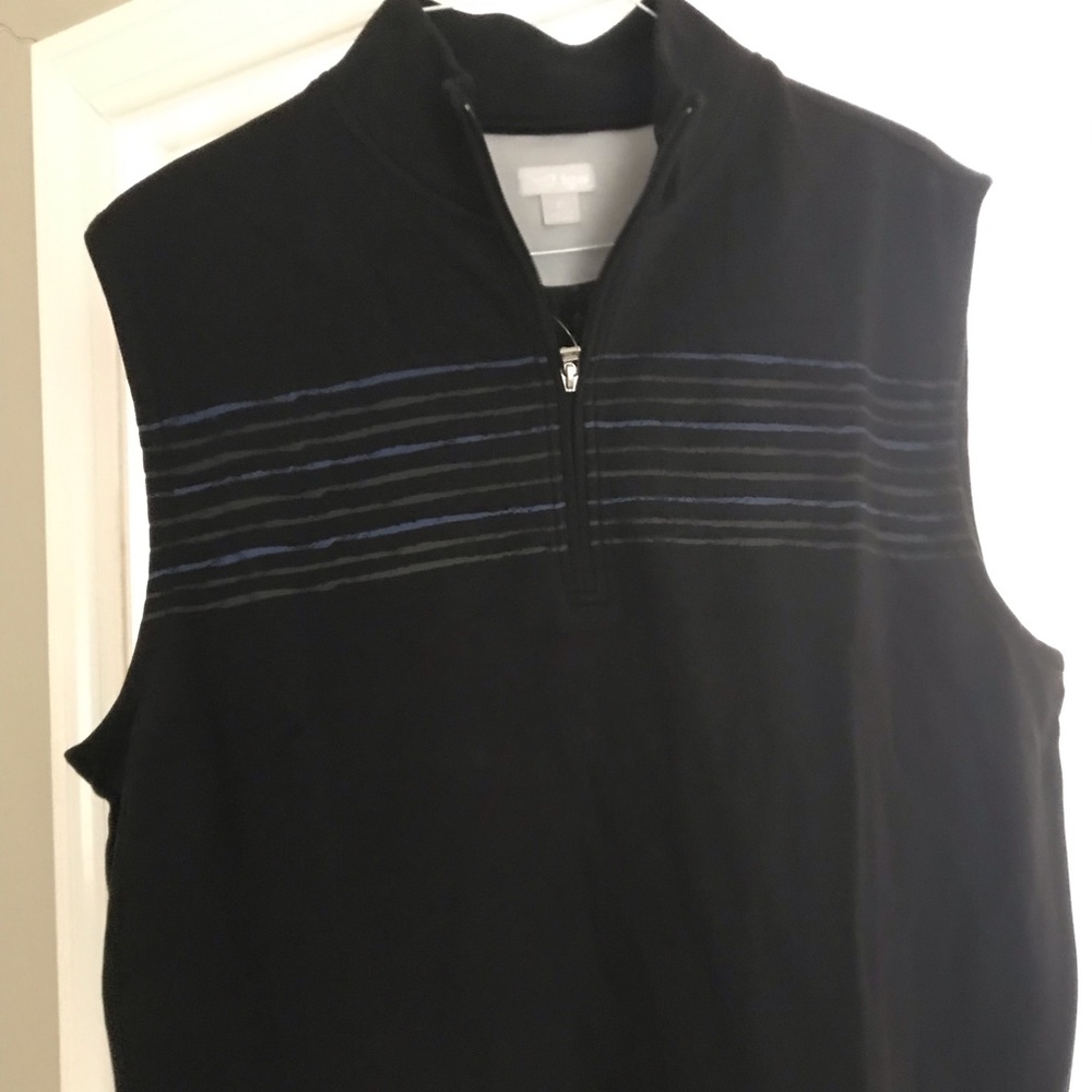 TGW Men's Chest Stripe 1/4-Zip Golf Vest